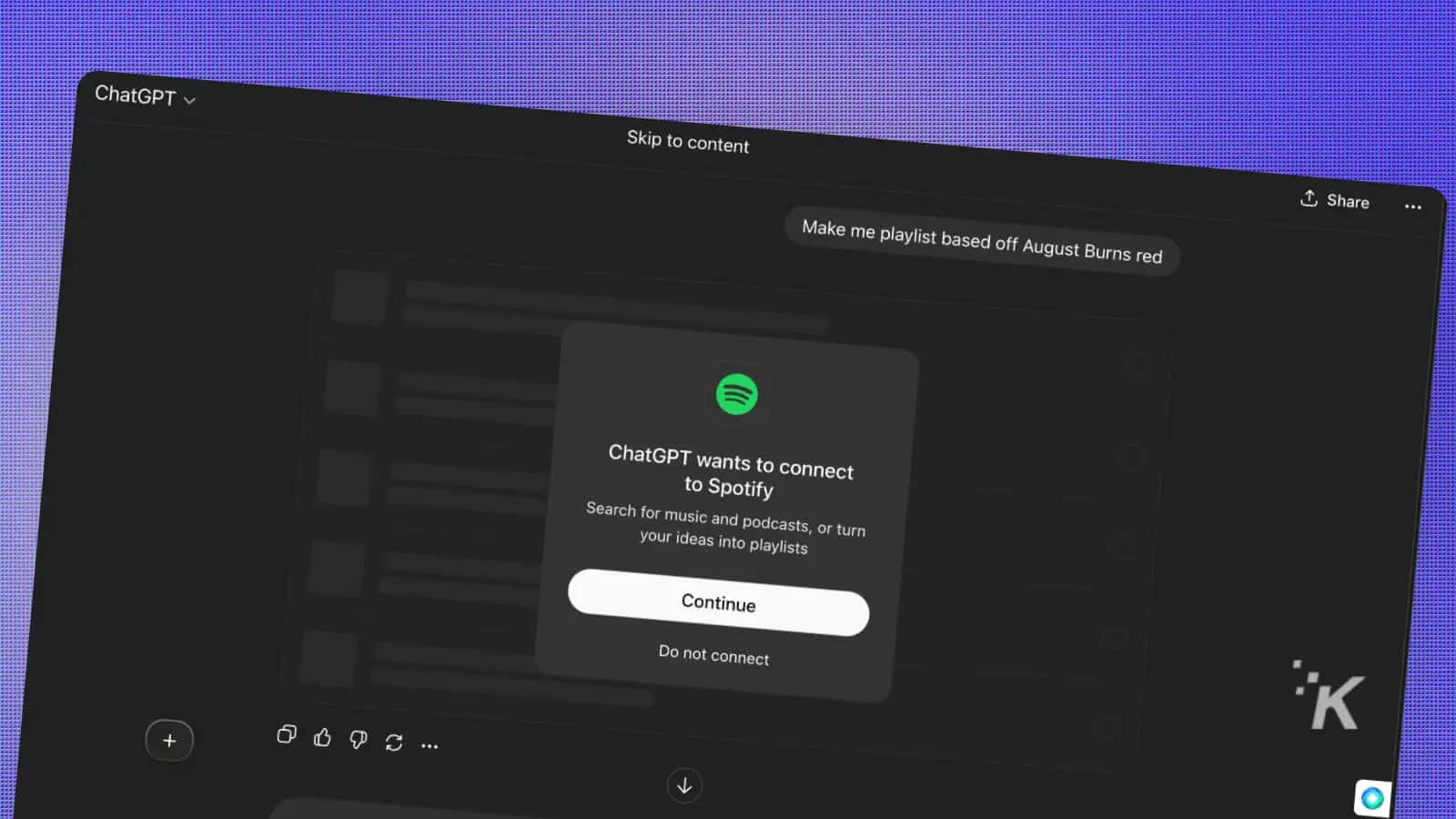 How to turn music cravings into Spotify playlists using ChatGPT How to turn music cravings into Spotify playlists using ChatGPT